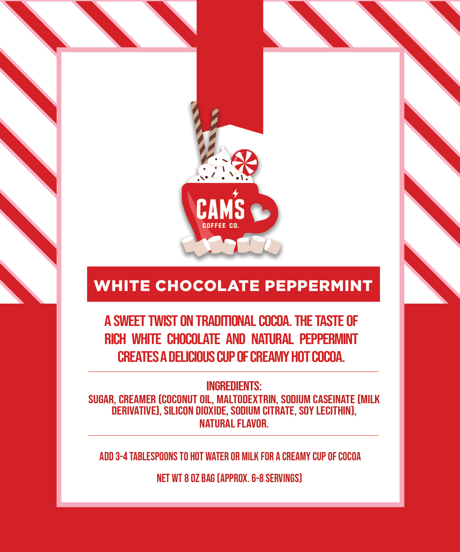 White Chocolate Peppermint Hot Cocoa