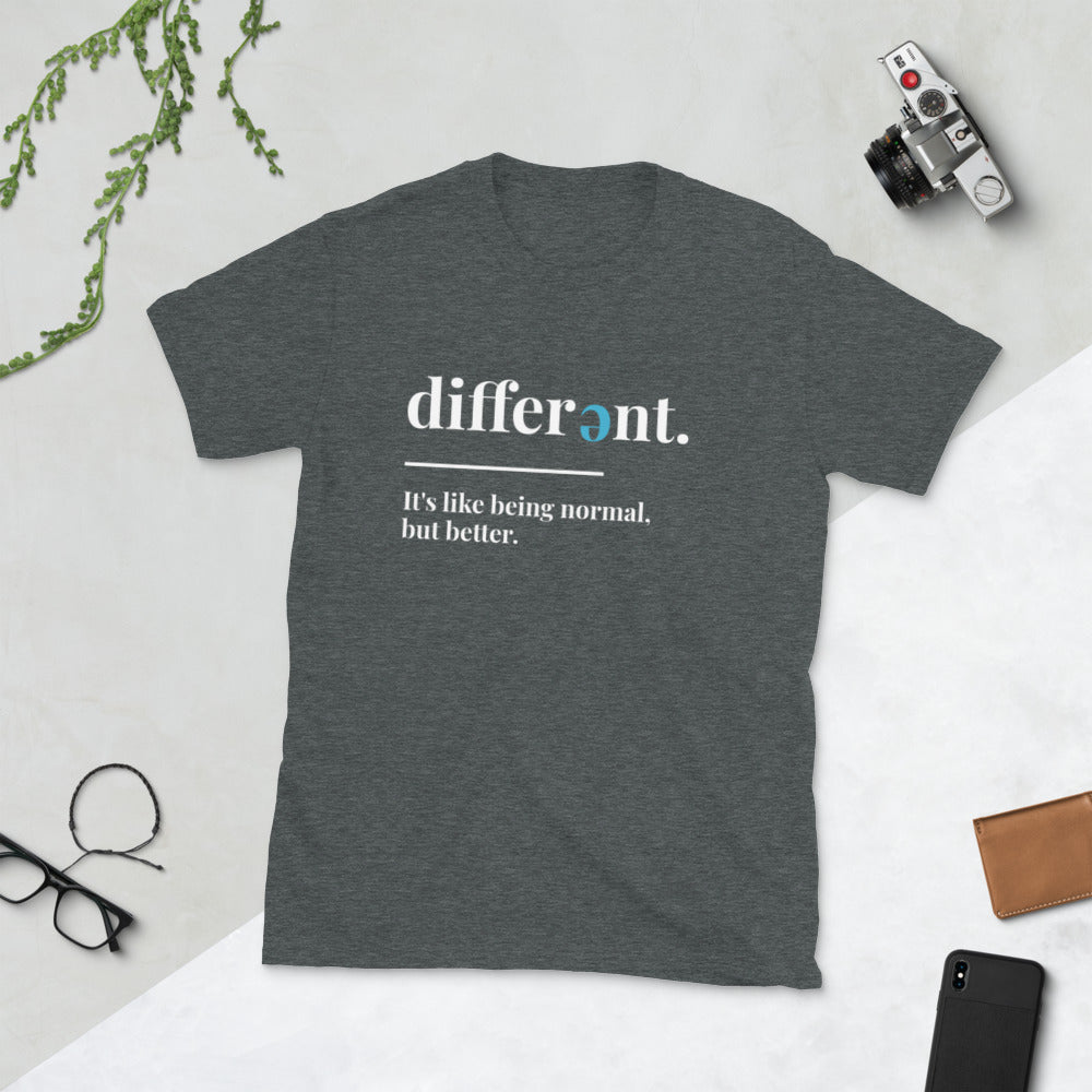 I'm Different Short-Sleeve Unisex T-Shirt-Cam's Coffee Co.-Dark Heather-M-Cam's Coffee Co.