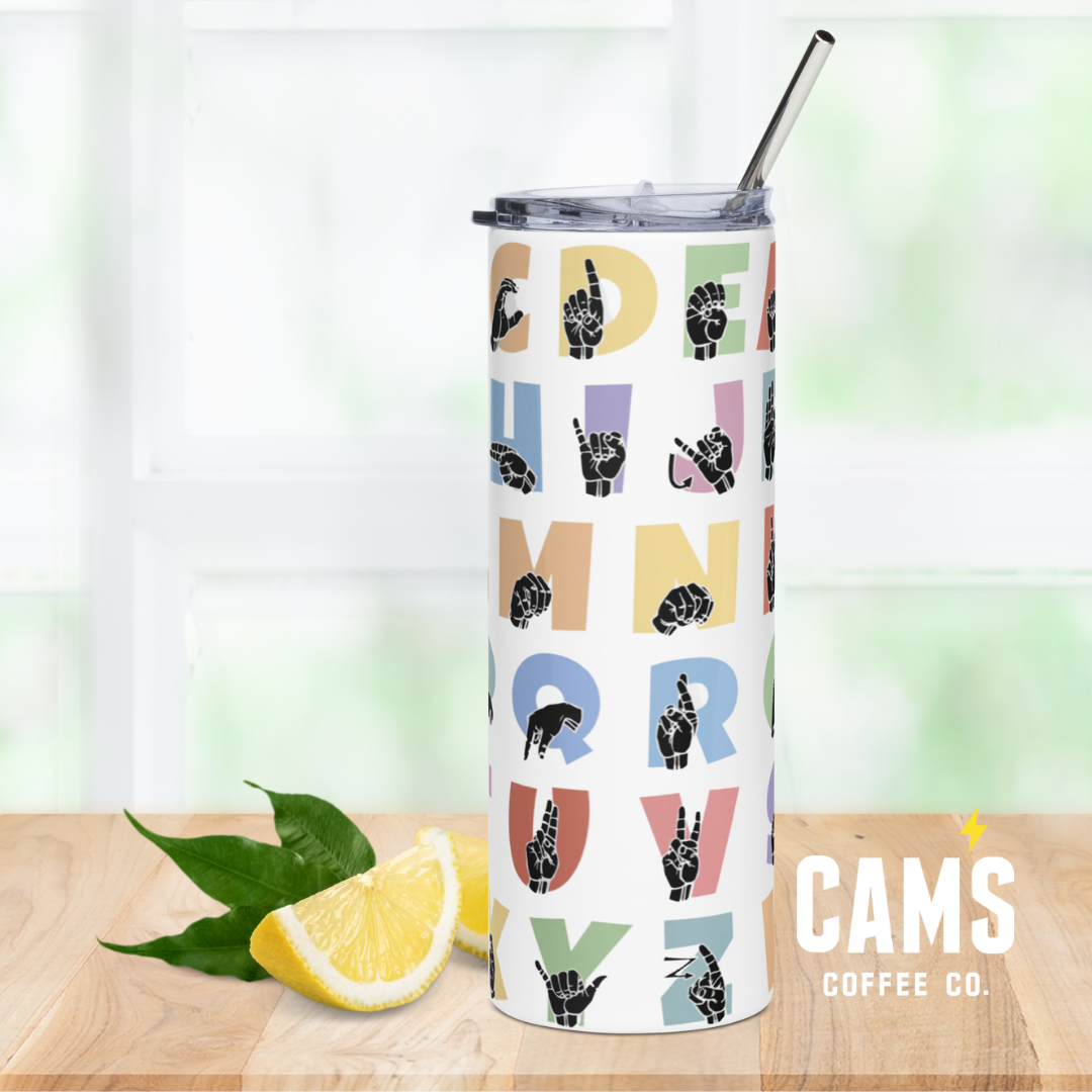 ASL ABC Stainless steel tumbler