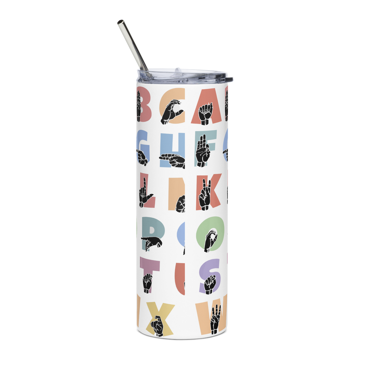 ASL ABC Stainless steel tumbler