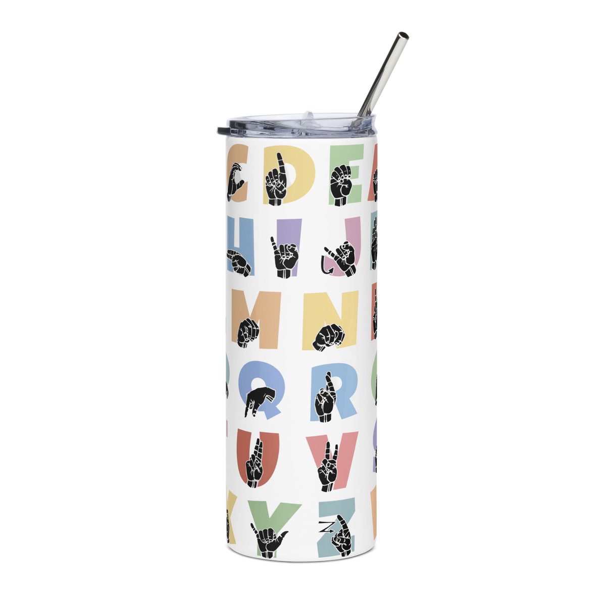 ASL ABC Stainless steel tumbler