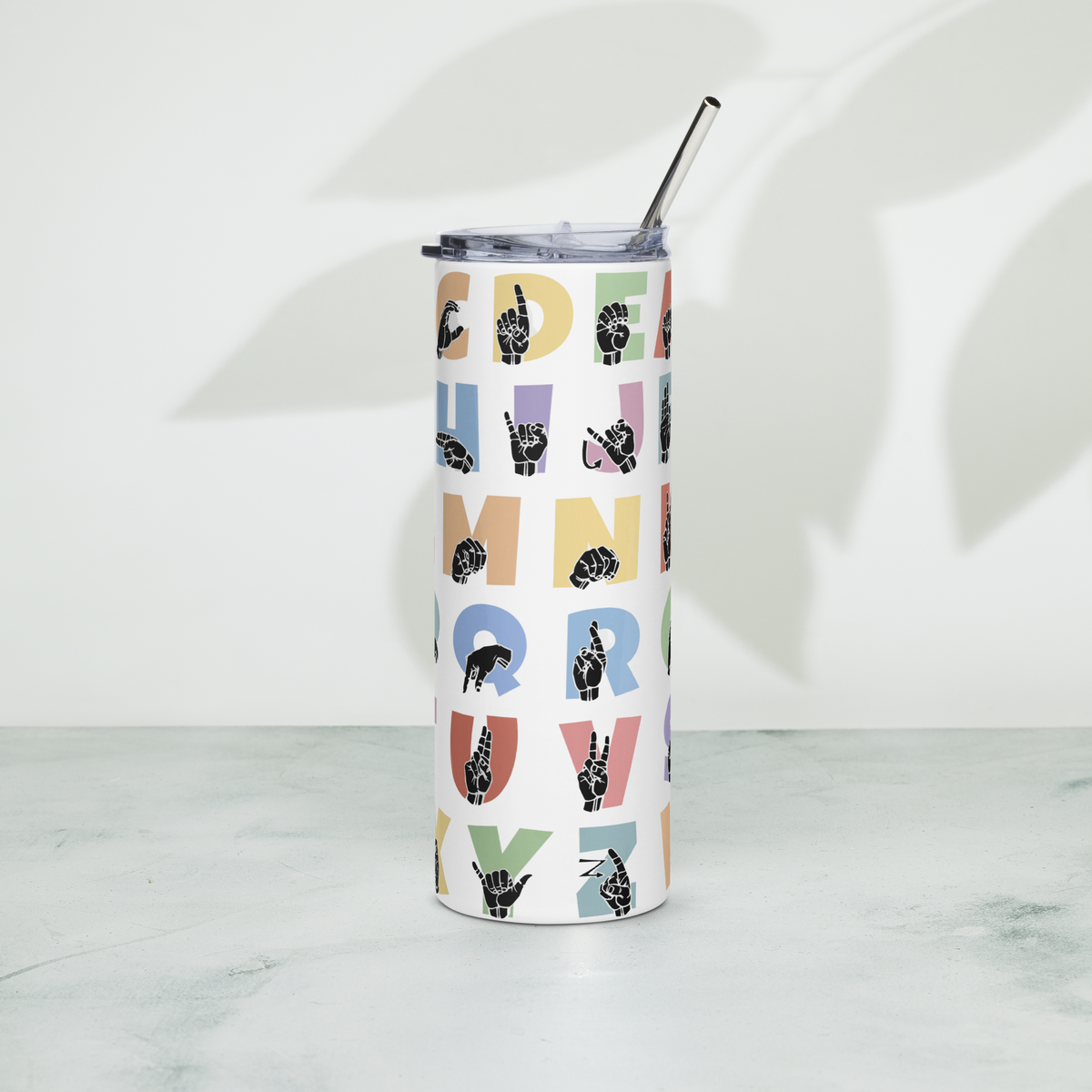 ASL ABC Stainless steel tumbler