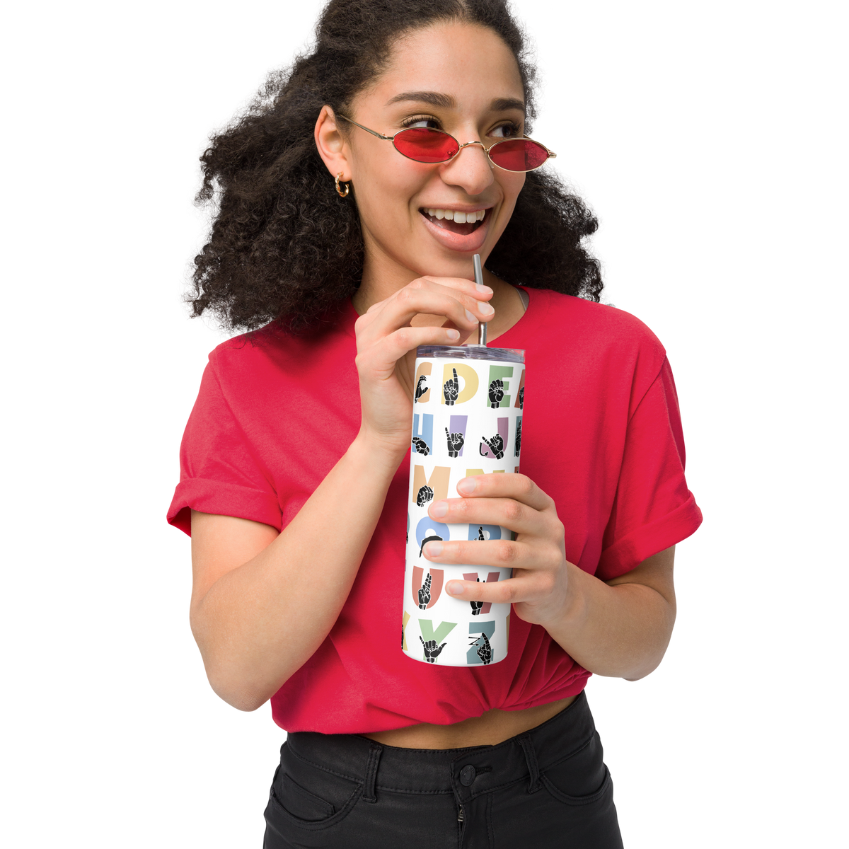 ASL ABC Stainless steel tumbler