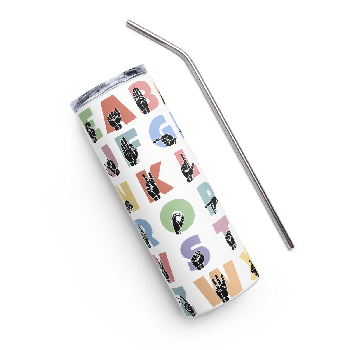 ASL ABC Stainless steel tumbler