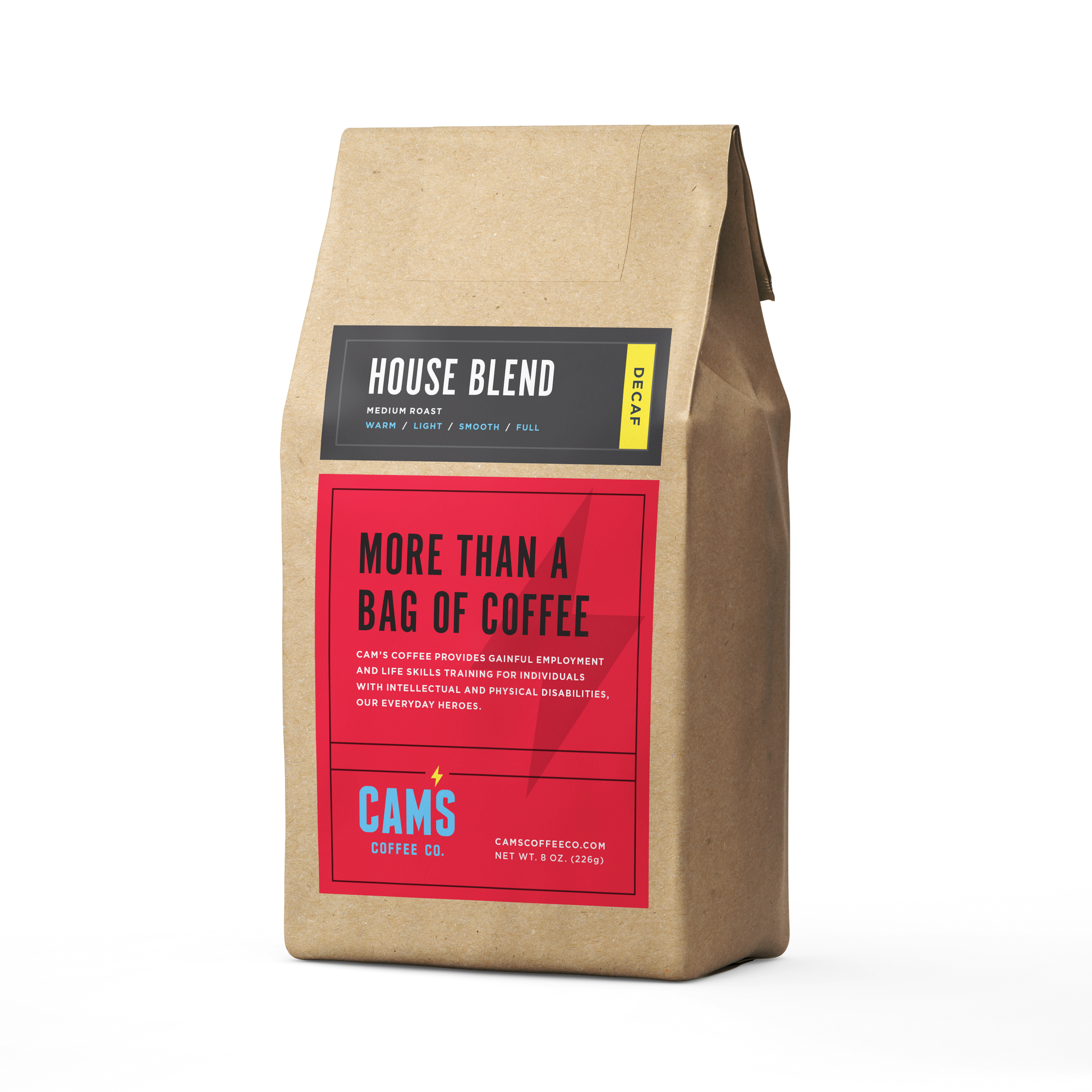 House Blend Decaf Ground Coffee - Cam's Coffee Co.