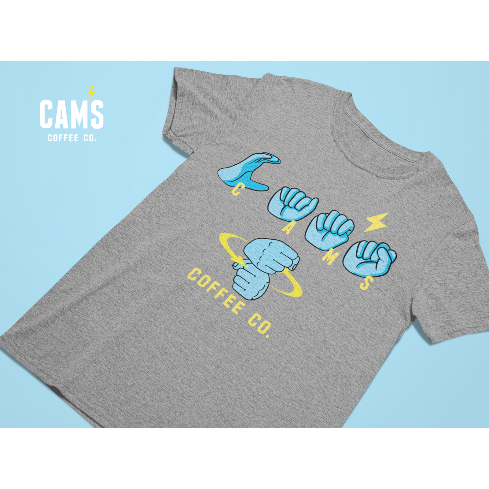 Cam's ASL Short-Sleeve Unisex T-Shirt-Cam's Coffee Co.-Black-S-Cam's Coffee Co.