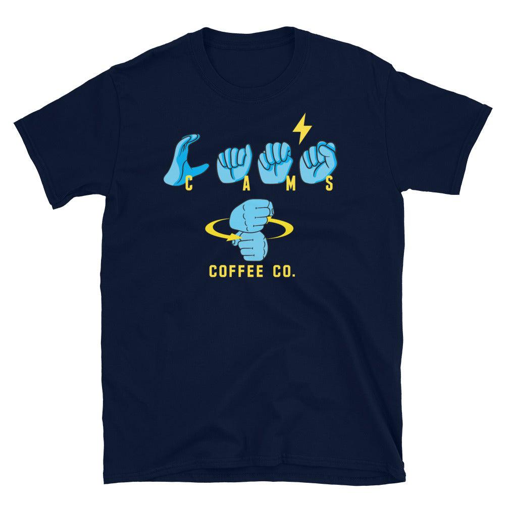 Cam's ASL Short-Sleeve Unisex T-Shirt-Cam's Coffee Co.-Black-S-Cam's Coffee Co.