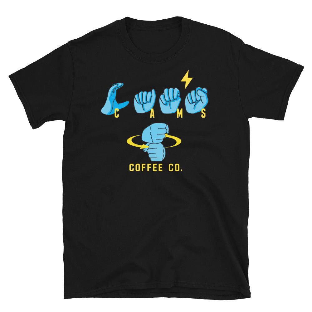 Cam&#39;s ASL Short-Sleeve Unisex T-Shirt-Cam&#39;s Coffee Co.-Black-S-Cam&#39;s Coffee Co.